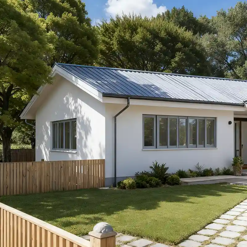 Single-Story Elderly-Friendly Light Steel Attached Residence