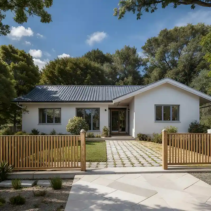 Single-Story Elderly-Friendly Light Steel Attached Residence